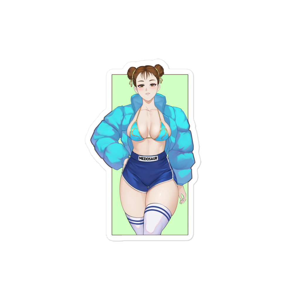 Poofy Chun-Li Sticker