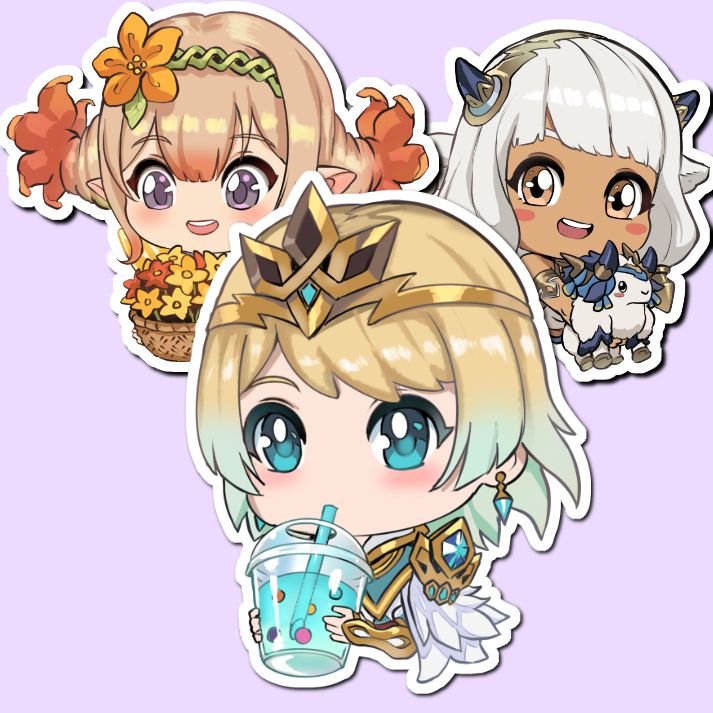 Smol Heroes Stickers