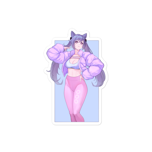 Poofy Keqing Sticker