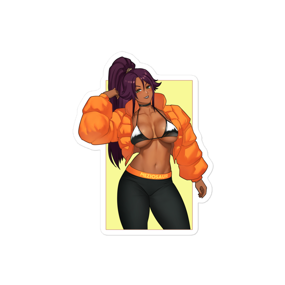 Poofy Yoruichi Sticker