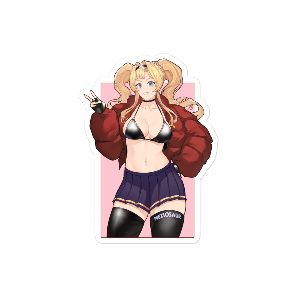 Poofy Zeta Sticker